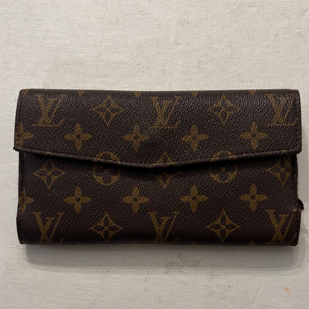 Louis Vuitton Brown and Gold Monogram Clutch